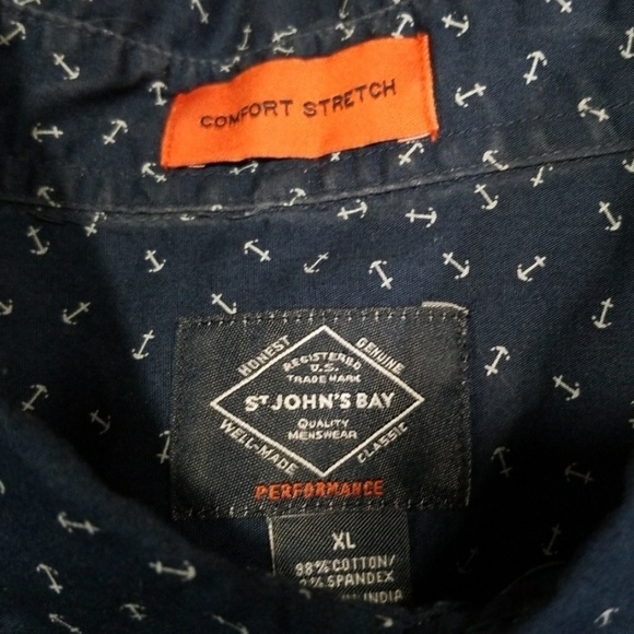 St.John's Bay Button Up Mens Shirt - Picture 3 of 5
